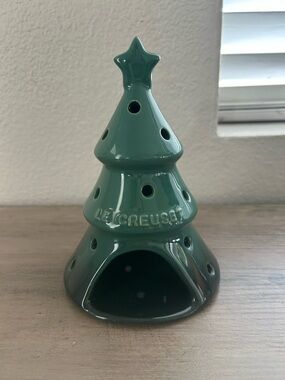 Le Creuset Star Green Christmas Tree  Tea Candle Stand Holiday Home Decor Holder